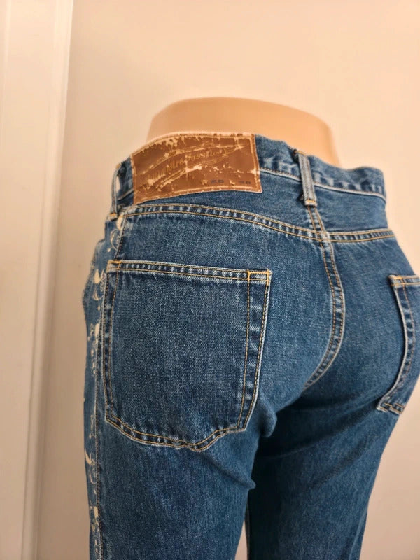 Vintage Y2K Billionaire Boys Club Mid Rise Straight Jeans UK Size 8/10