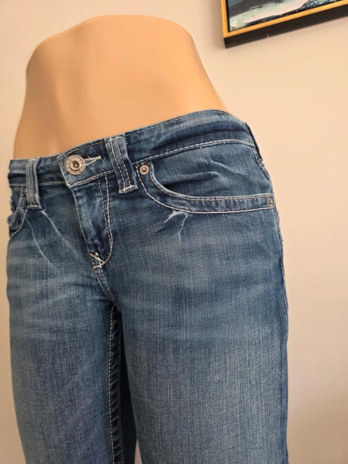 Big Star Ultra Low Rise Bootcut Jeans UK Size 8