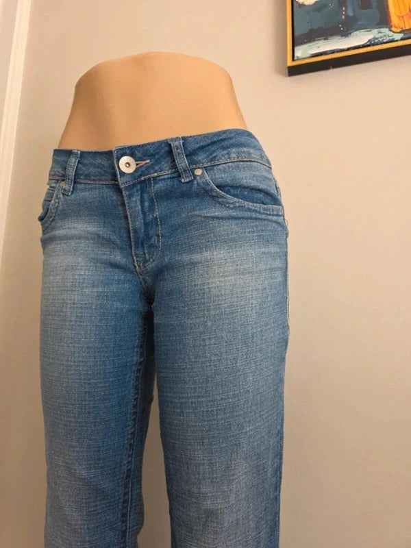 L.e.i Low Rise Relaxed Bootcut Vintage Y2K Jeans UK Size 8/10 Tall