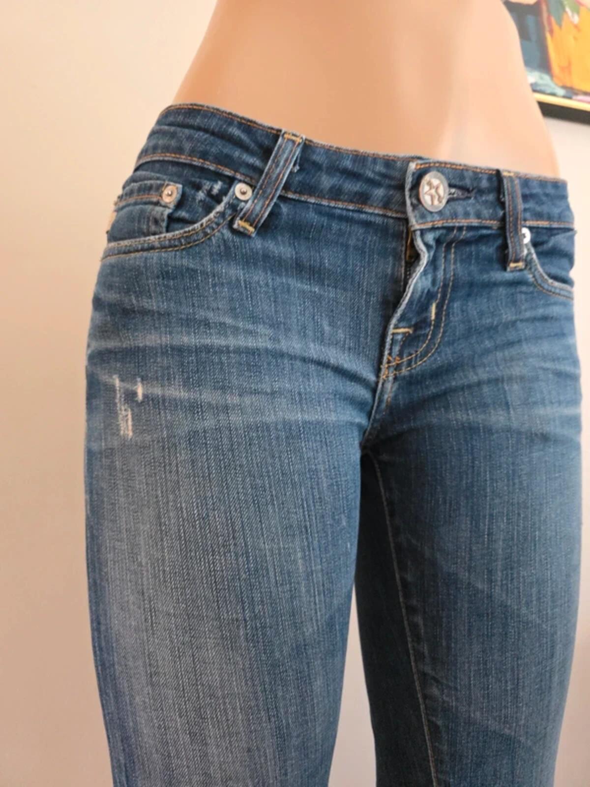 Big Star Ultra Low Rise Flared Vintage Y2K Jeans UK Size 4/6
