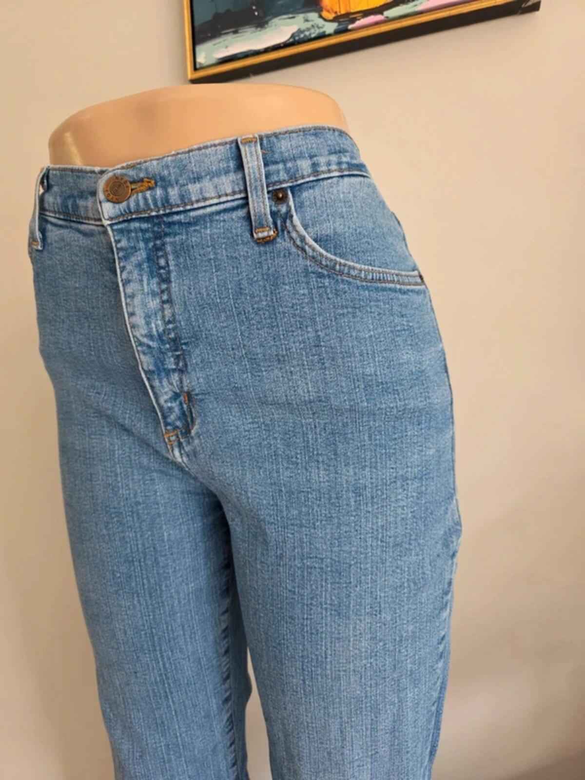Vintage Y2K NYDJ High Rise Flared Jeans UK Size 10