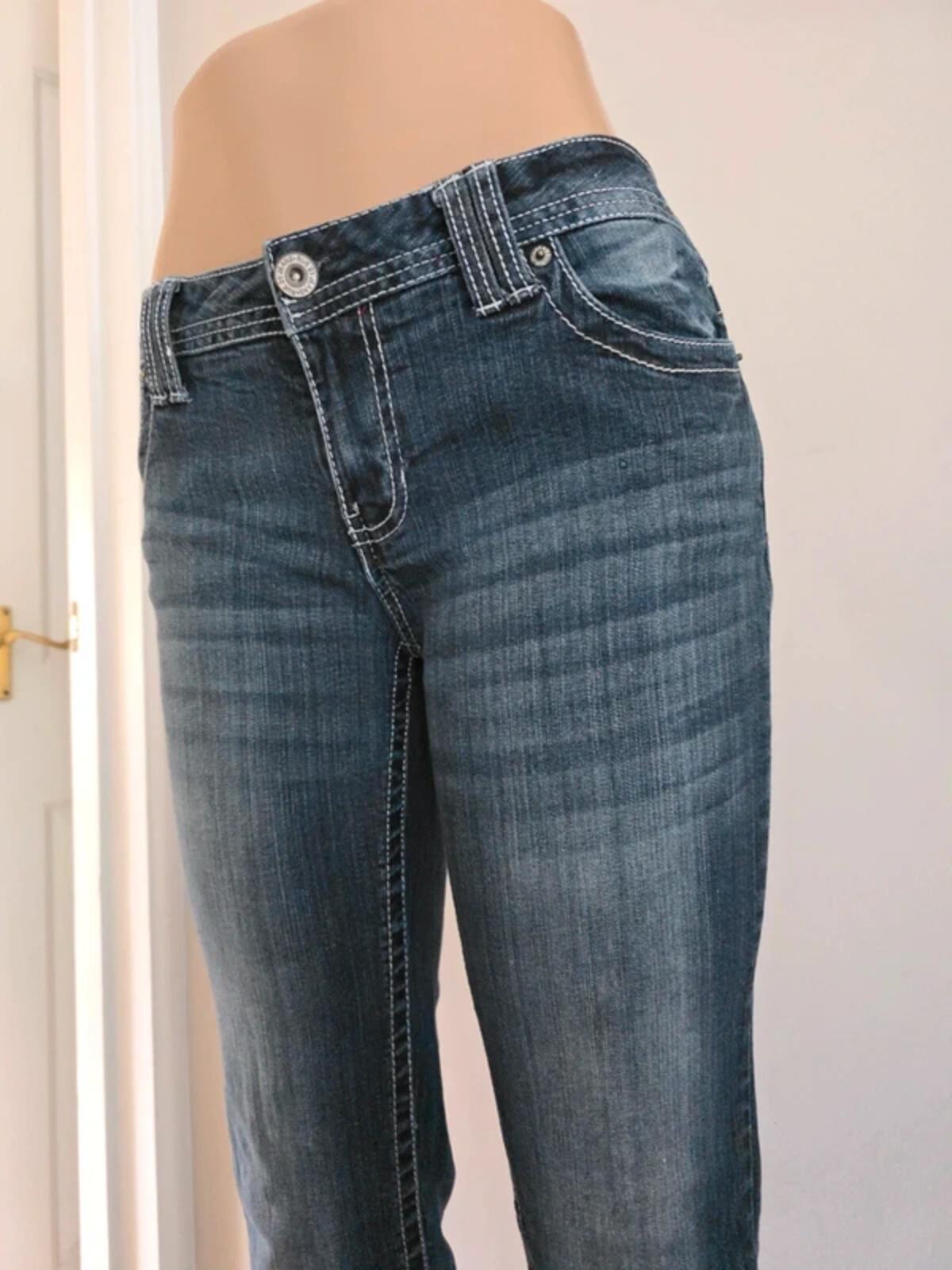 Rue 21 Mid Rise Bootcut Vintage Y2K Jeans UK Size 10/12 Tall
