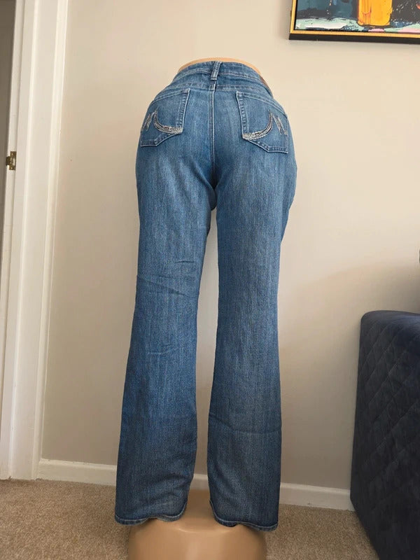 Maurices Mid Rise Bootcut Vintage Y2K Jeans UK Size 14/16 Tall