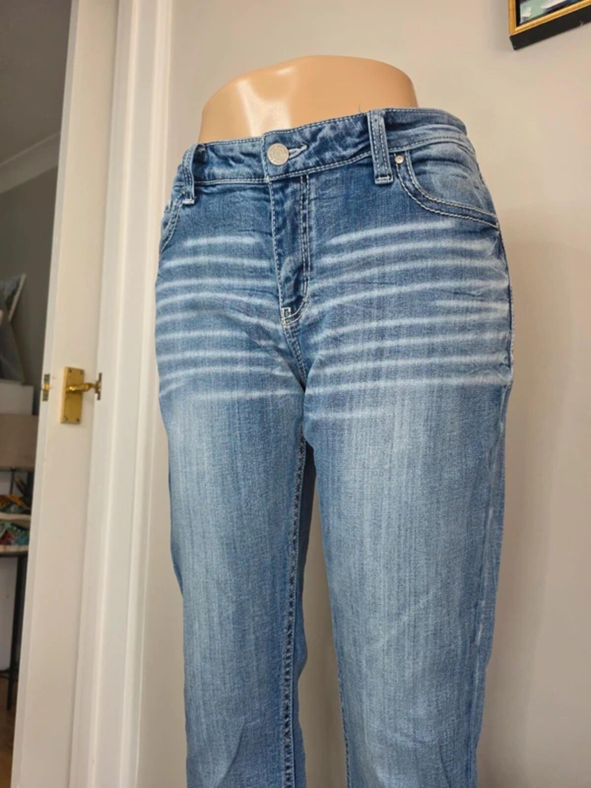 Daytrip Mid Rise Straight Vintage Y2K Jeans UK Size 12