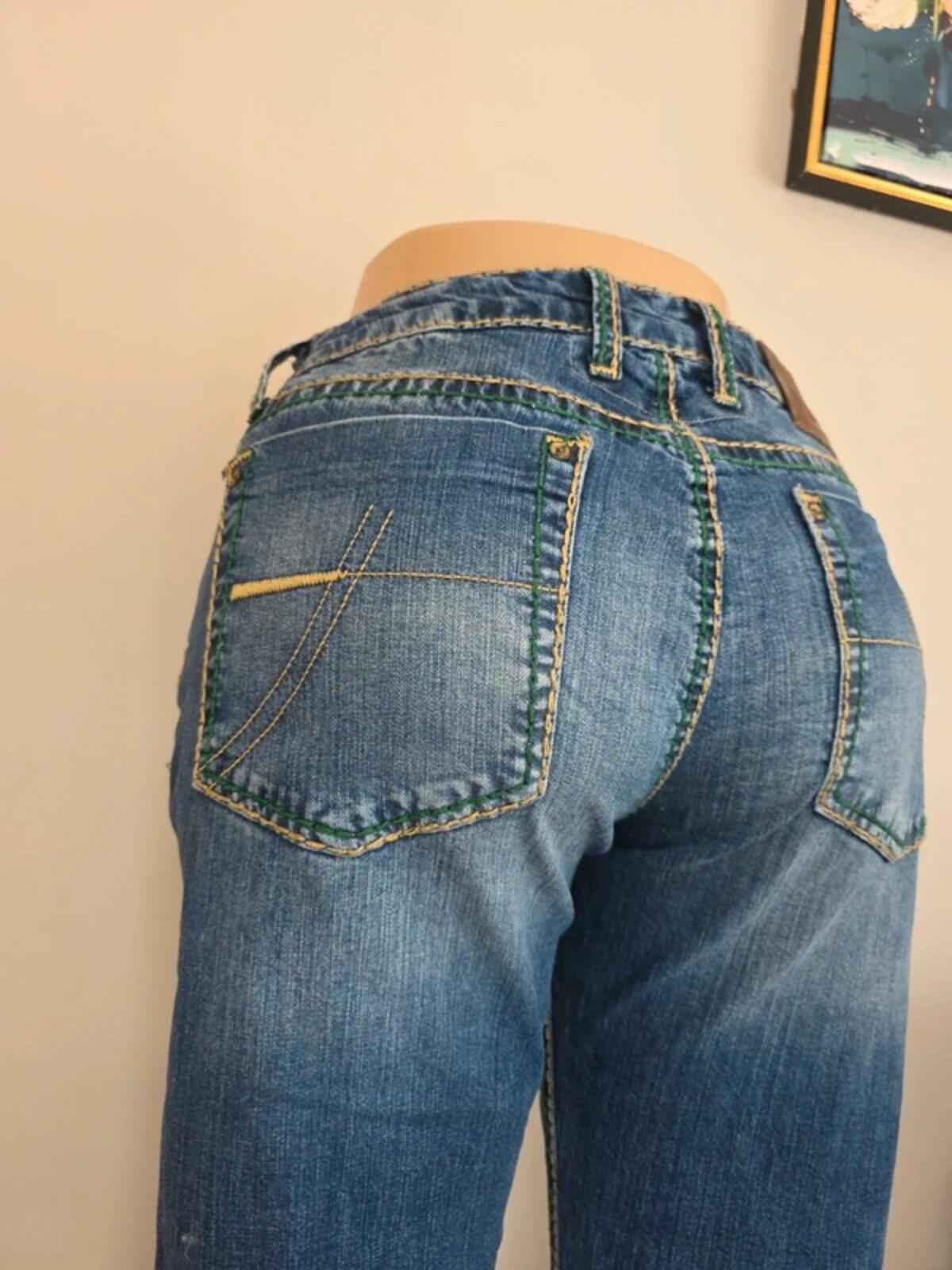 Camp David Mid Rise Wide Leg Relaxed Jeans UK Size 14 Petite