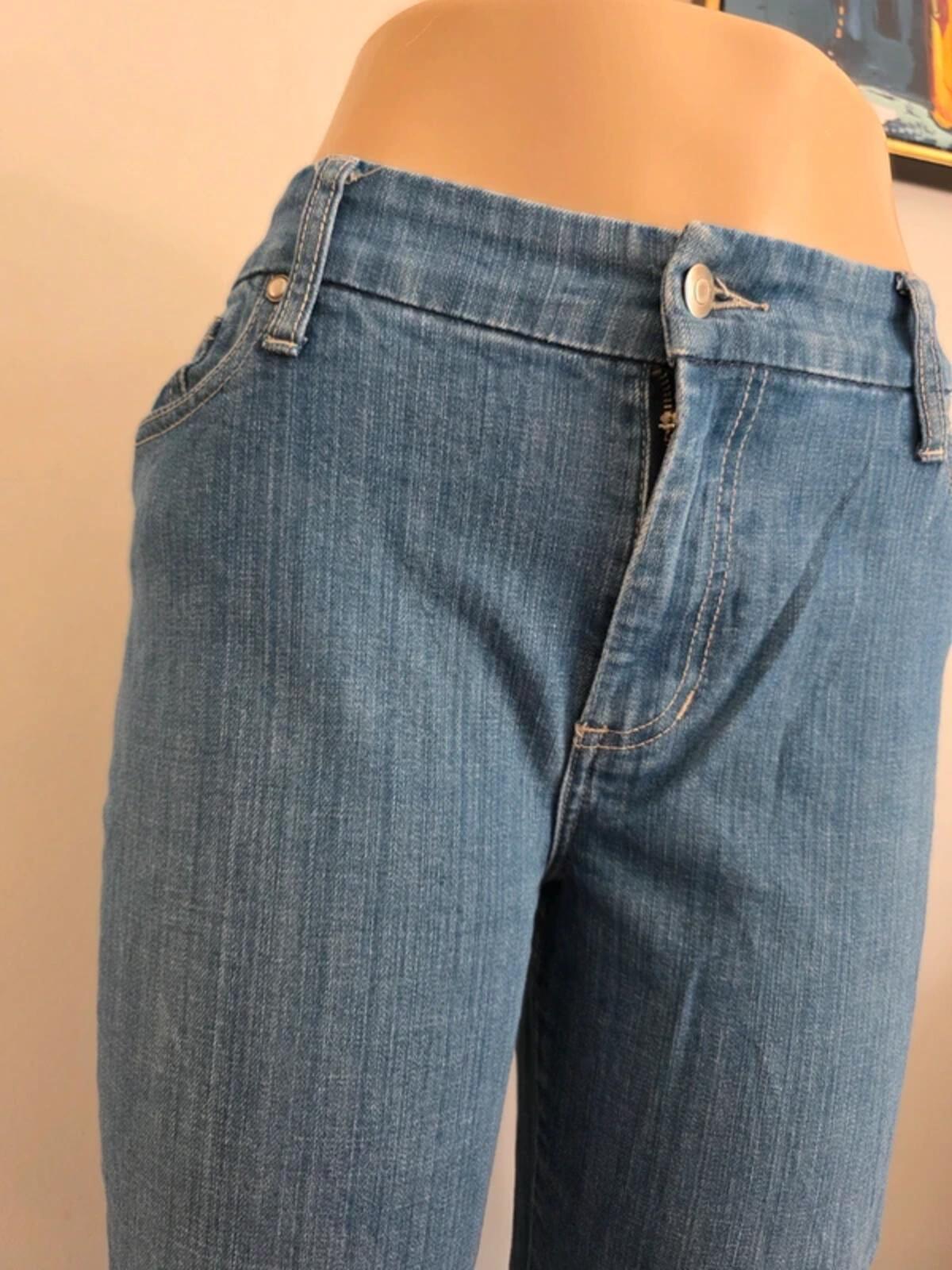 Chico’s Platinum Mid Rise Bootcut Vintage Y2K Jeans UK Size 12/14 Petite