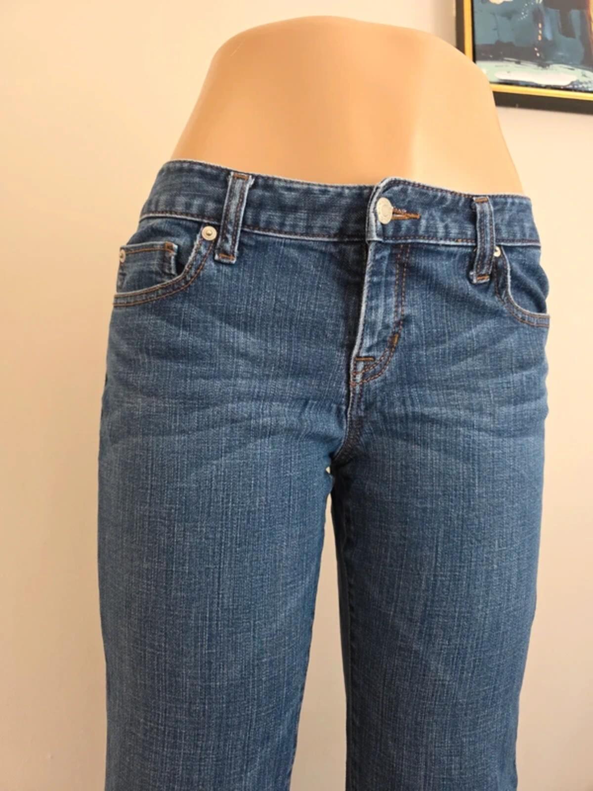 Vintage Y2K Banana Republic Low Rise Bootcut Jeans UK Size 8 Petite