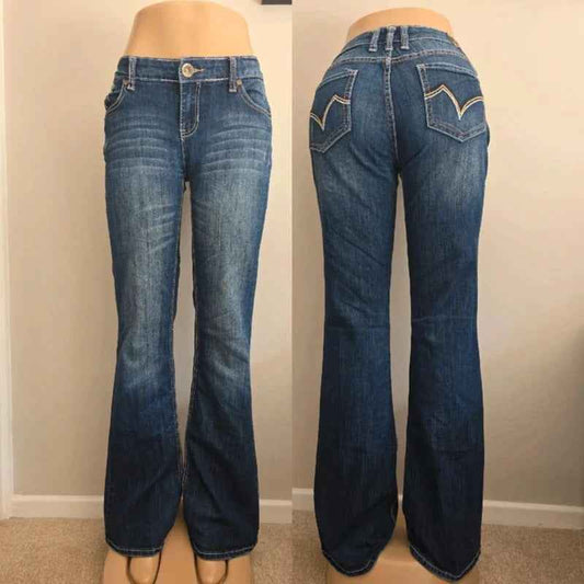 Vanity Low Rise Bootcut Vintage Y2K Jeans UK Size 8/10 Tall
