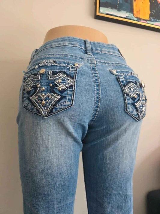 ZCO Jeans Low Rise Bootcut Vintage Y2K Jeans UK Size 10