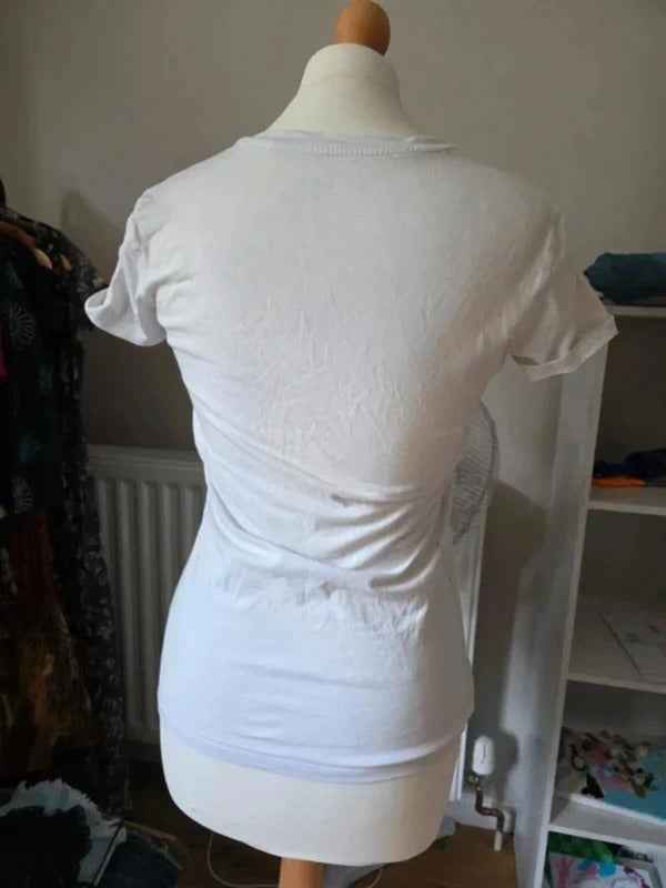 Vintage Y2K Guess Logo Baby Tee UK Size 8