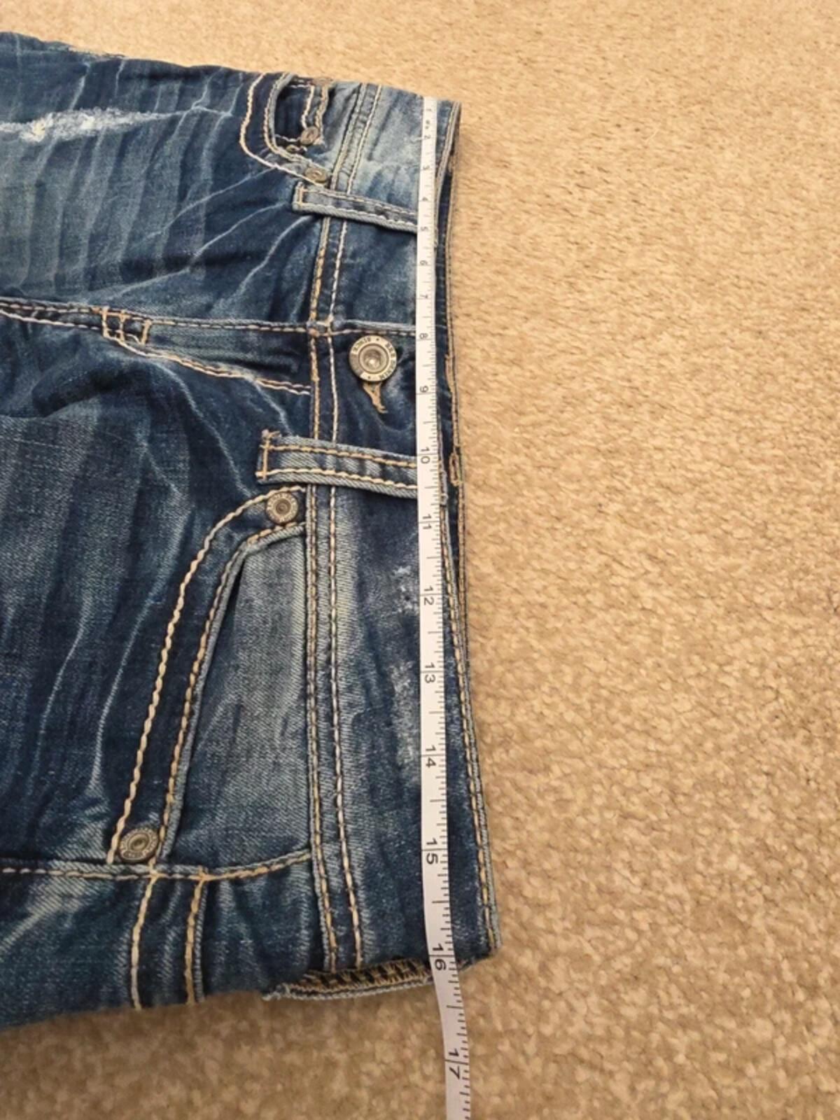 Vintage Y2K BKE Low Rise Distressed Skinny Ankle Jeans UK Size 12