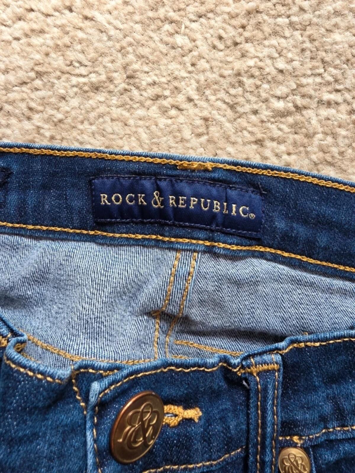Vintage Y2K Rock & Republic Mid Rise Bootcut Jeans UK Size 8