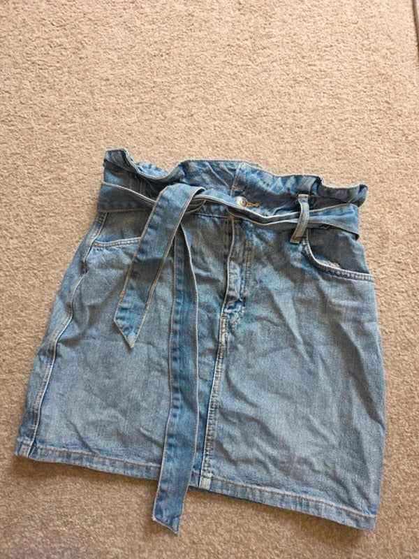 Divided High Waist Denim Mini Skirt Vintage Y2K UK Size 8