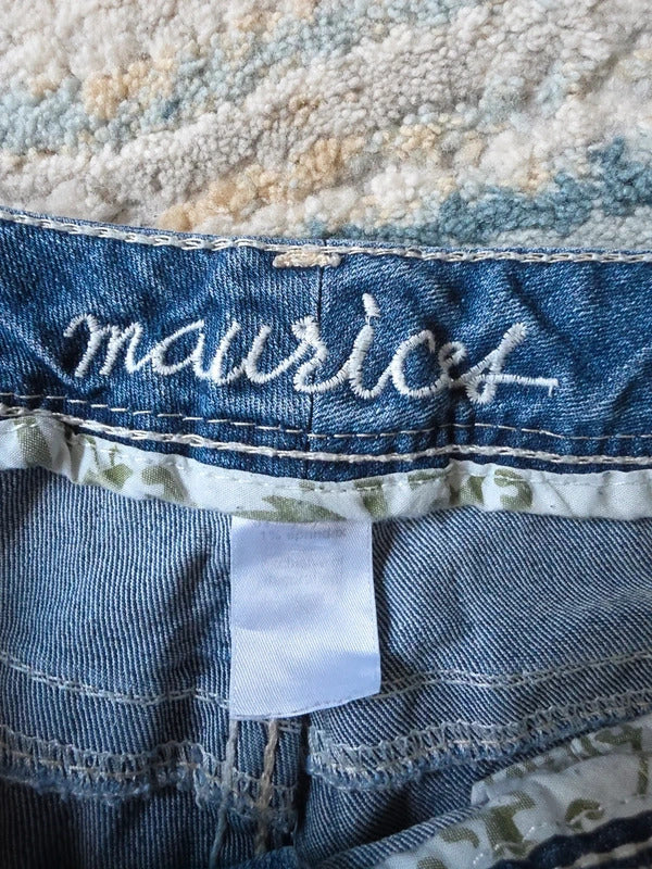 Maurices Low Rise Baby Bootcut Vintage Y2K Jeans UK Size 8