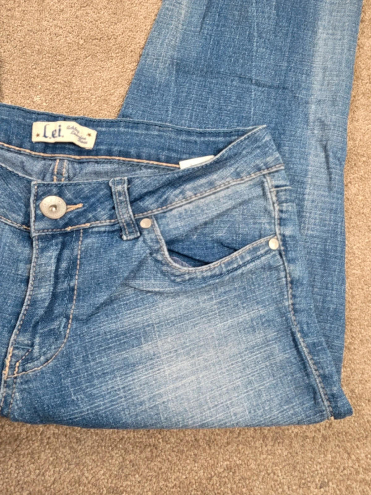 Vintage Y2K L.E.I. Low Rise Bootcut Jeans UK Size 12