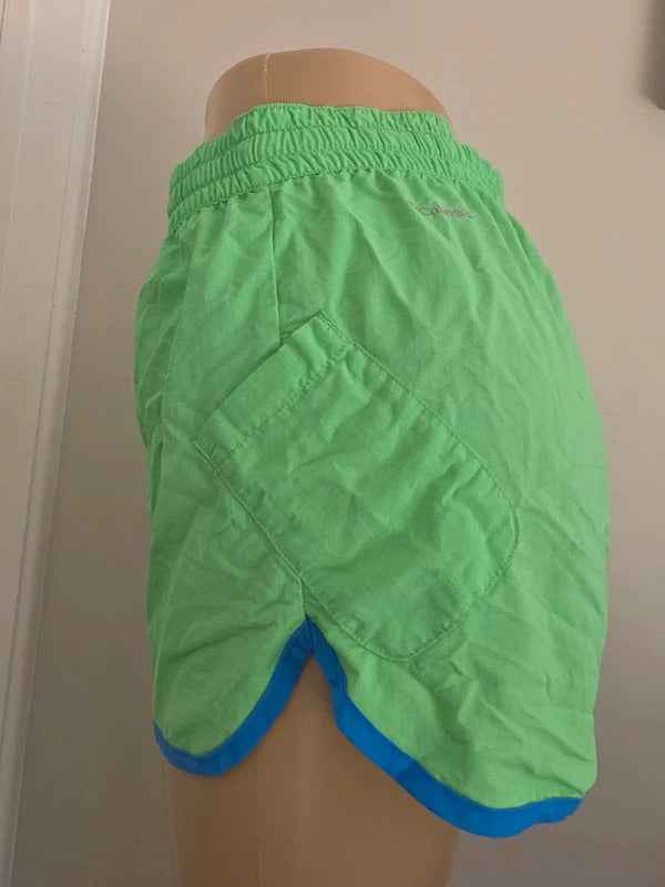 Columbia Neon Green Running Sports Shorts UK Size 8/10