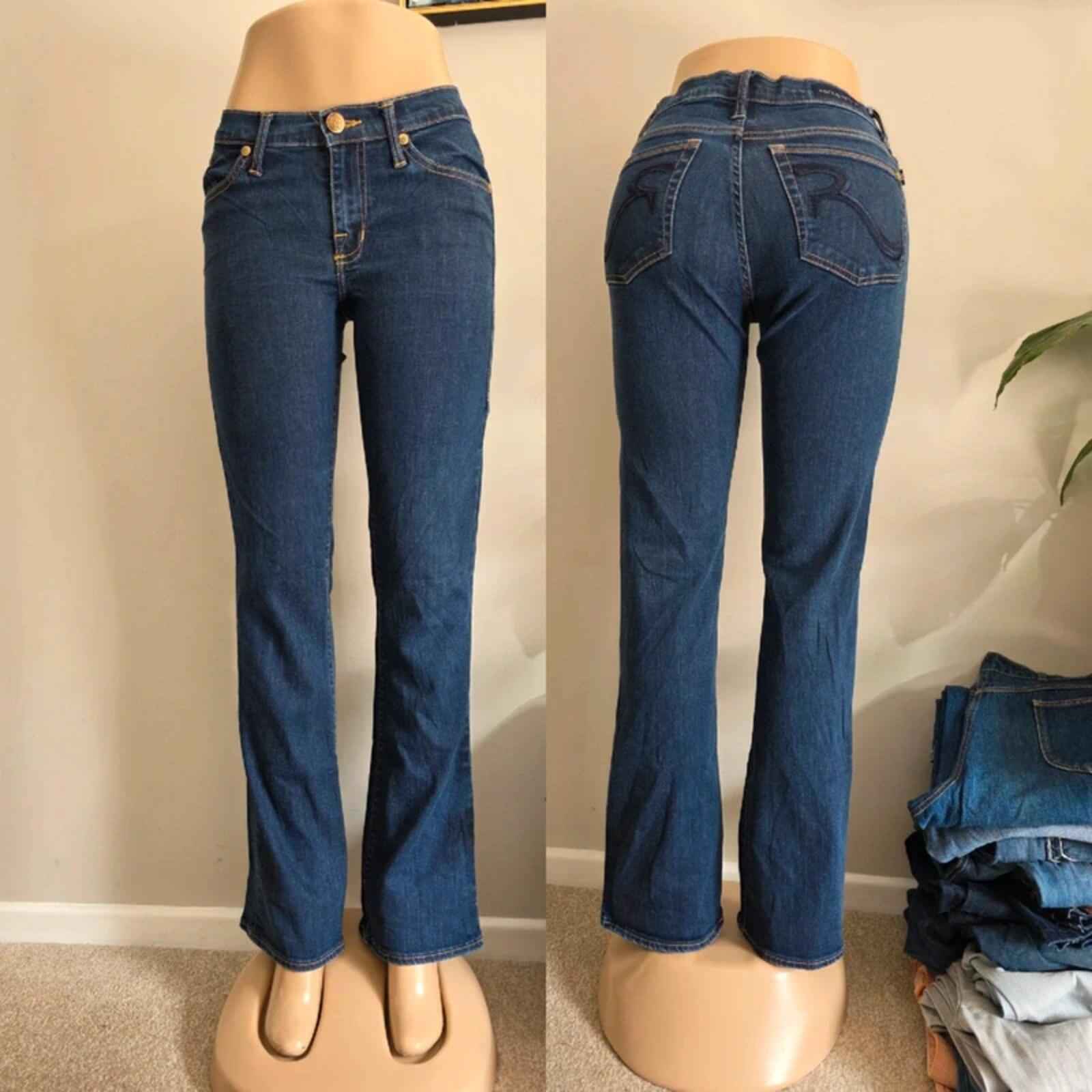 Vintage Y2K Rock & Republic Mid Rise Bootcut Jeans UK Size 8