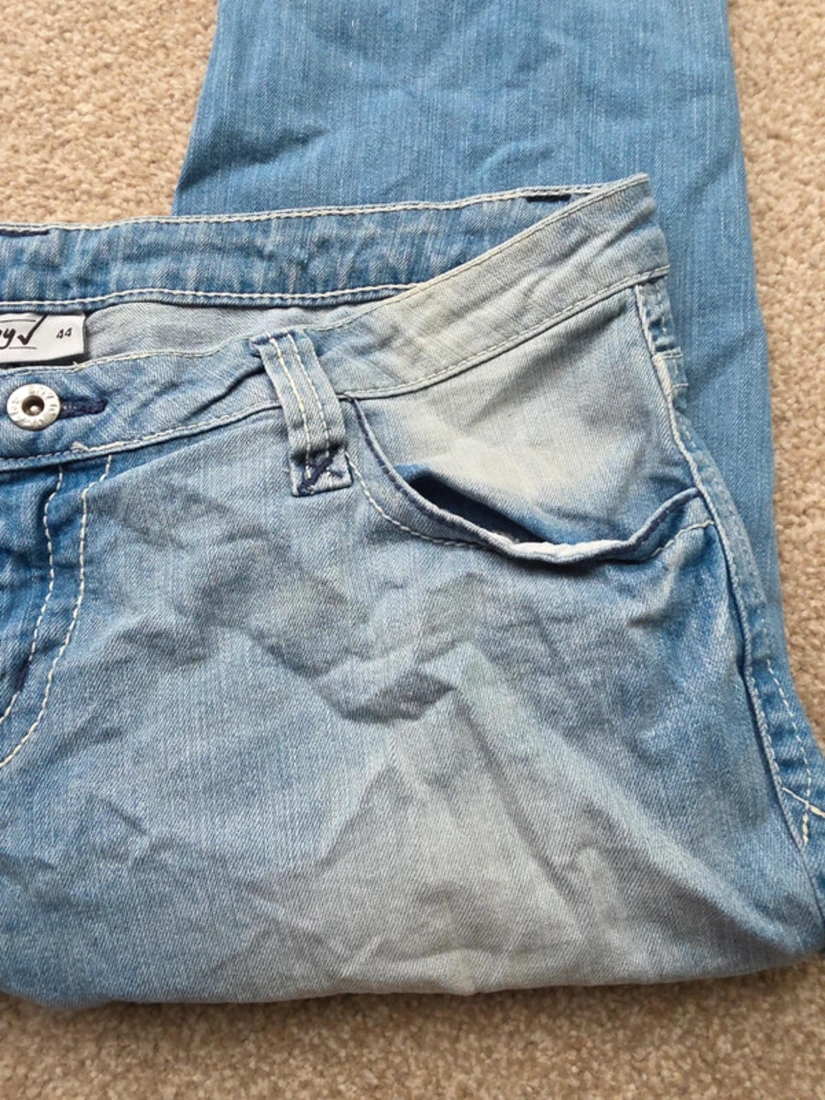 Vintage Y2K Okay Mid Rise Capri Jeans UK Size 18