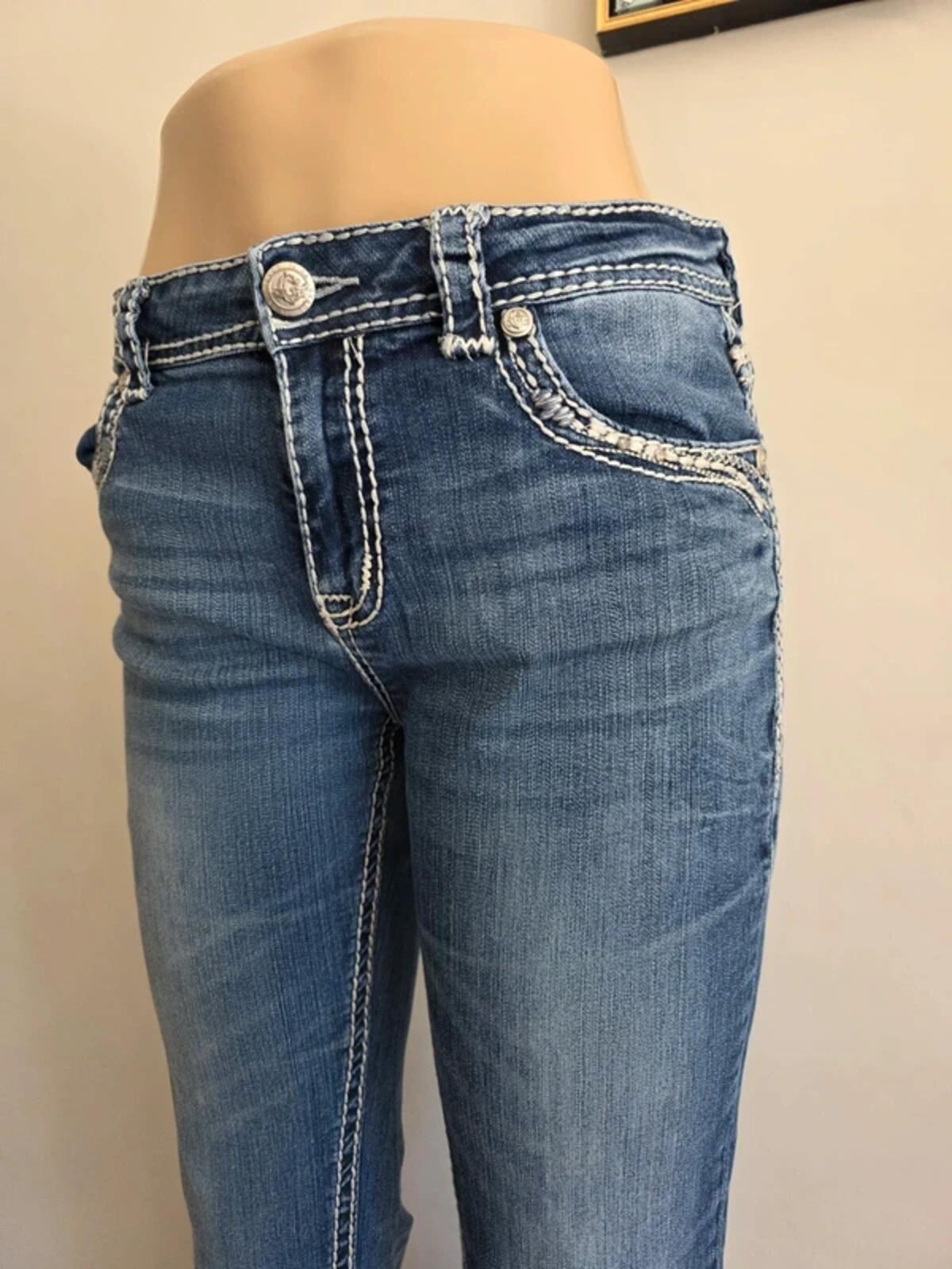 Grace in LA Mid Rise Bootcut Jeans UK Size 12
