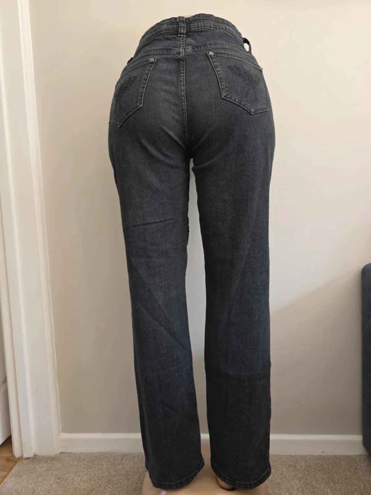 W&S Mid Rise Baggy Straight Vintage Y2K Jeans UK Size 16