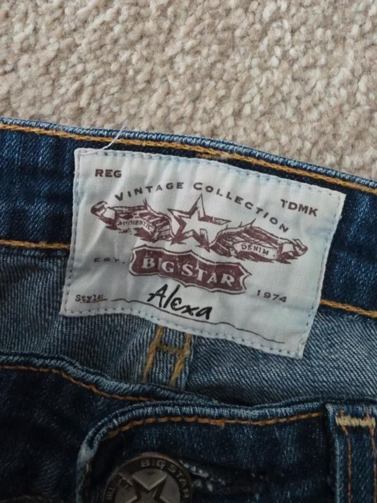 Big Star Ultra Low Rise Flared Vintage Y2K Jeans UK Size 4/6