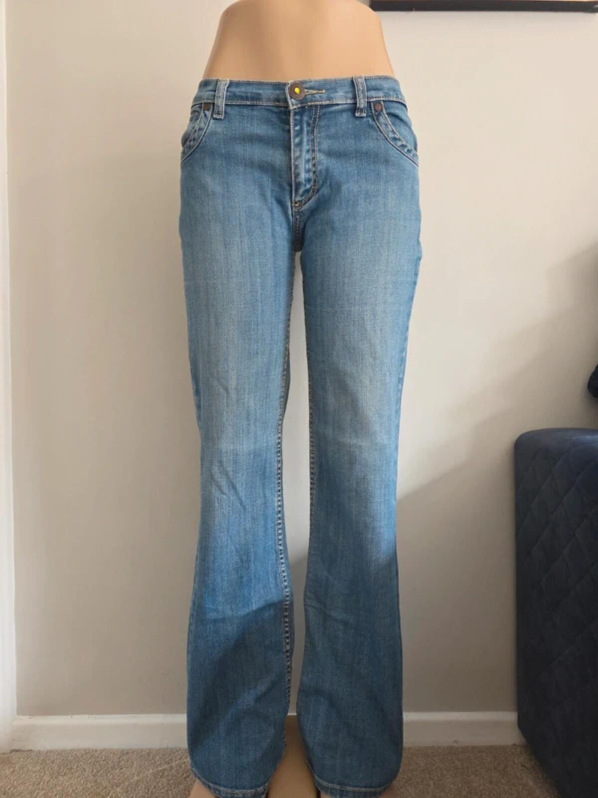 Promod Tall Relaxed Bootcut Vintage Y2K Jeans UK Size 10/12