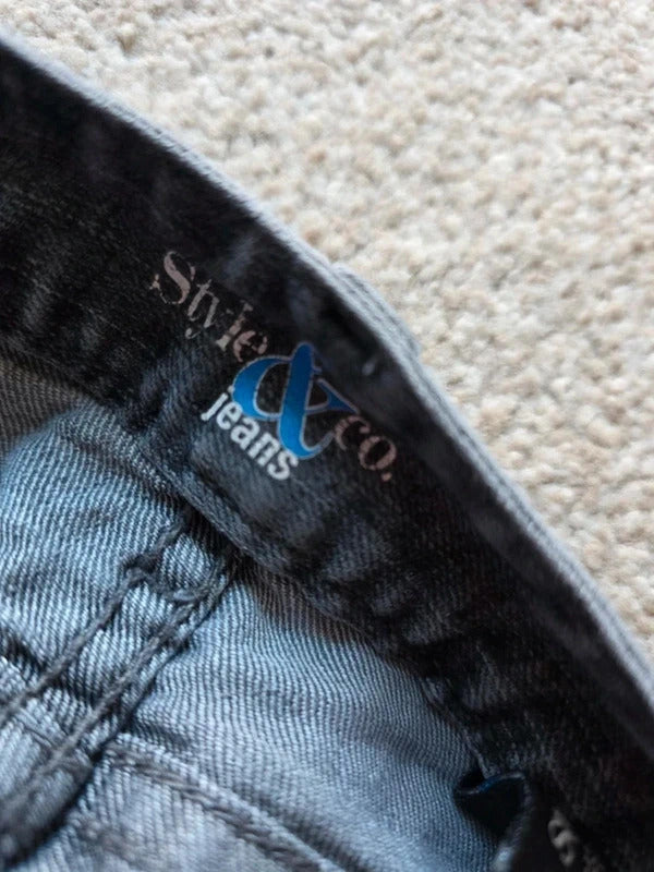 Vintage Y2K Style & Co Mid Rise Bootcut Jeans UK Size 12/14 Petite