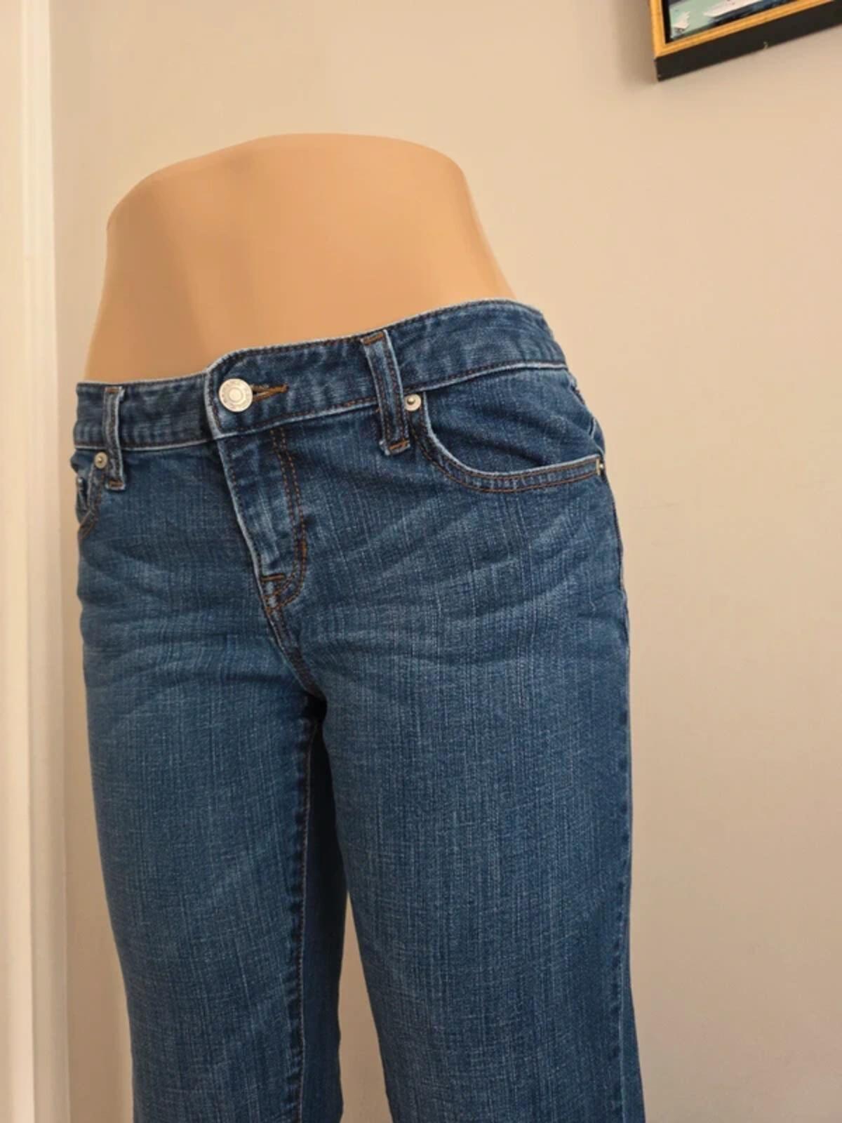 Vintage Y2K Banana Republic Low Rise Bootcut Jeans UK Size 8 Petite
