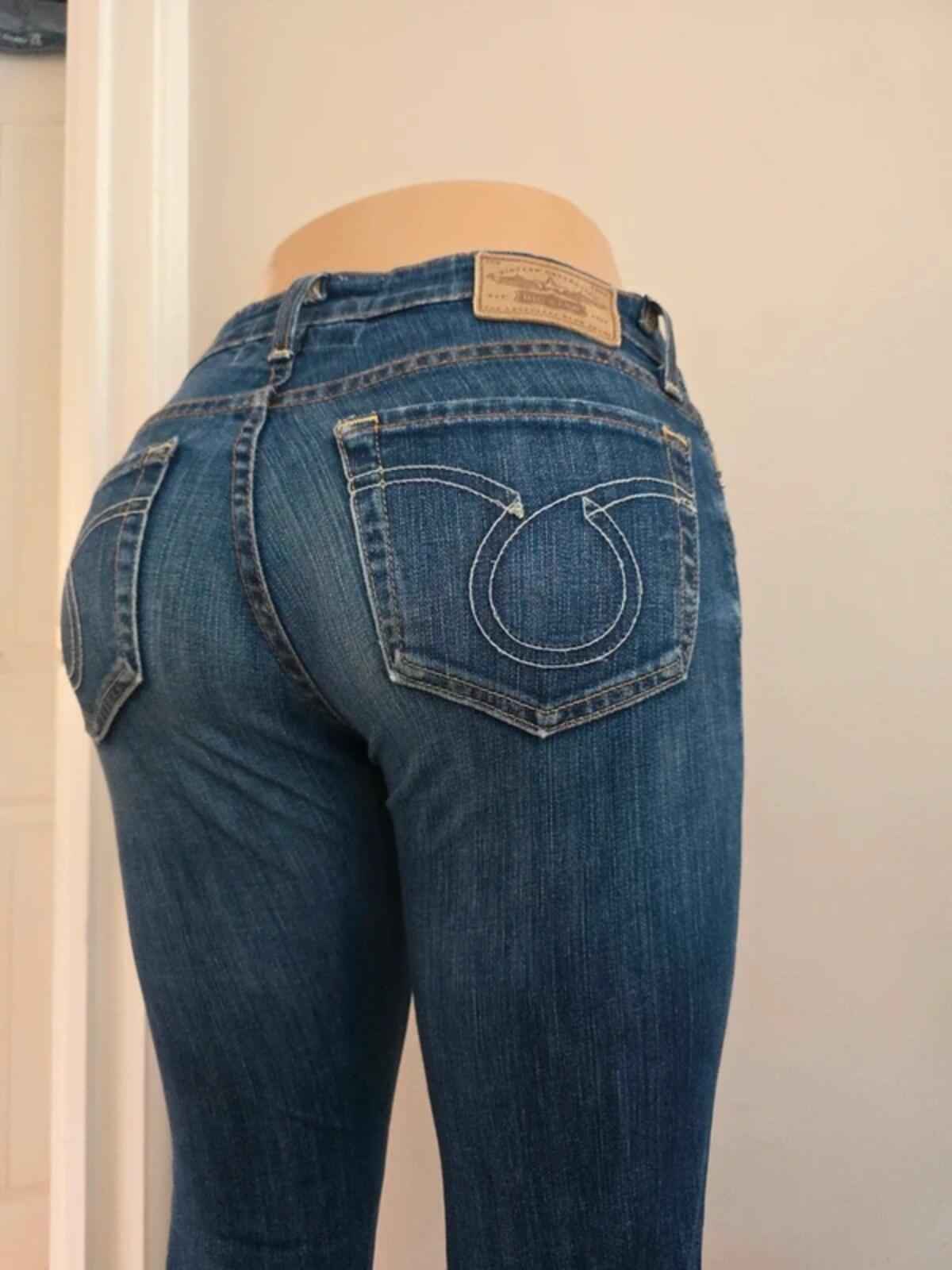 Big Star Ultra Low Rise Flared Vintage Y2K Jeans UK Size 4/6