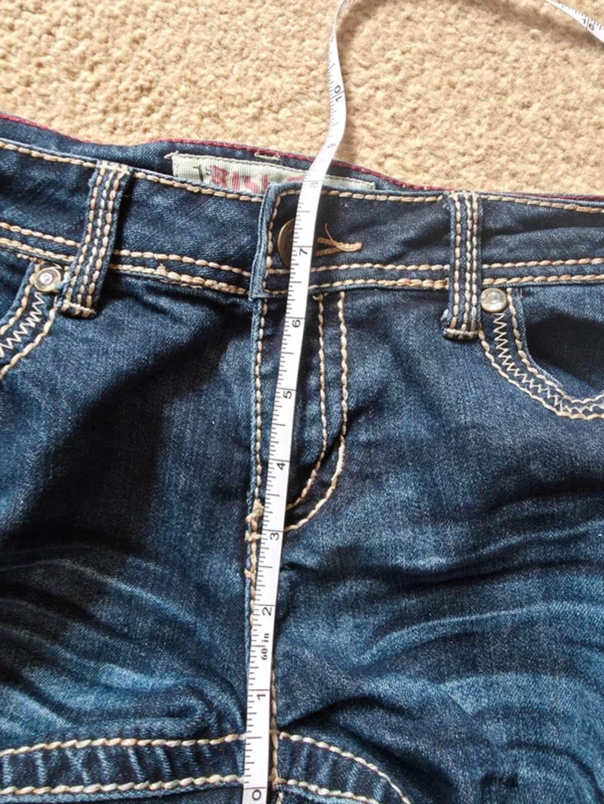 1st Kiss Low Rise Cropped Vintage Y2K Jeans UK Size 8/10