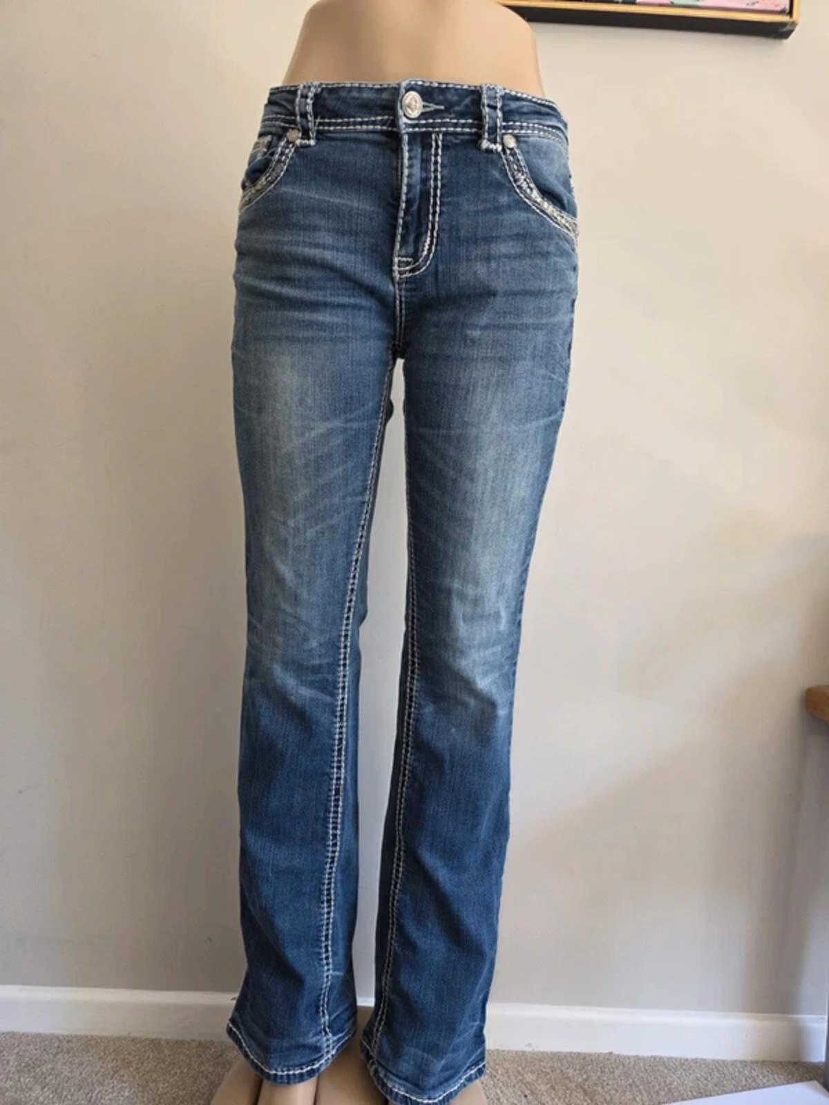Grace in LA Mid Rise Bootcut Jeans UK Size 12