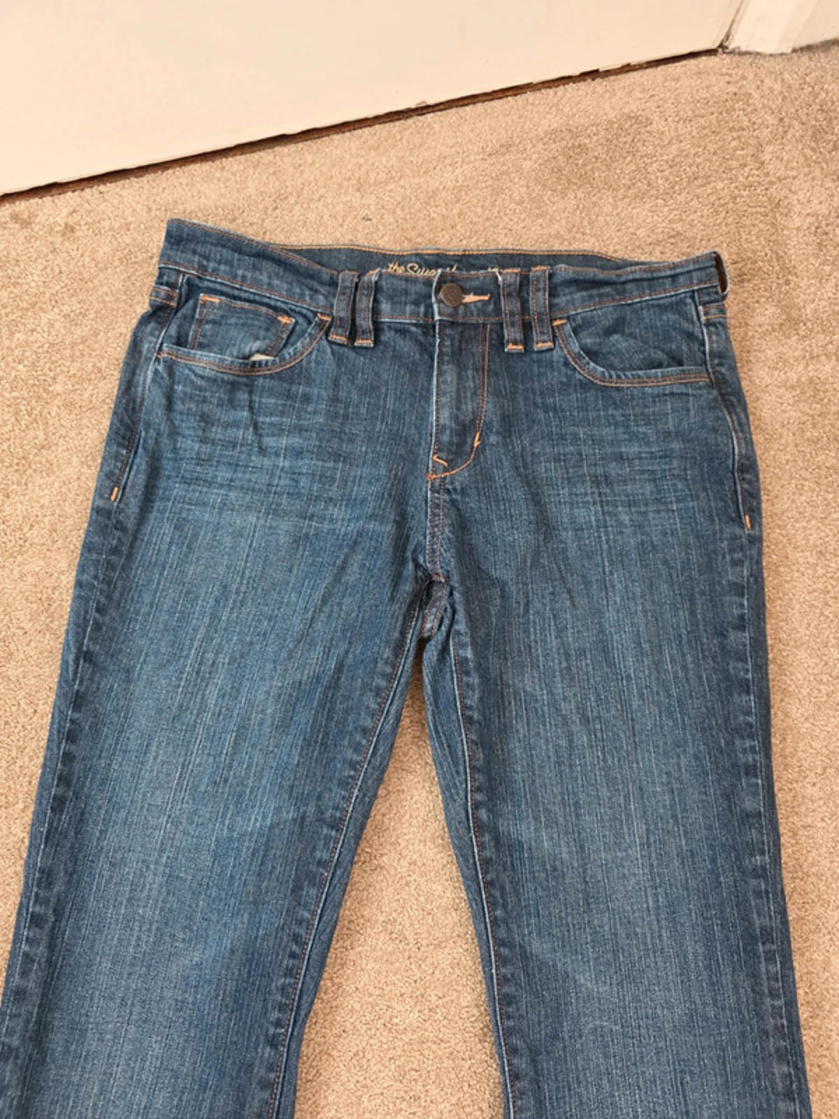 Vintage Y2K Old Navy Sweetheart Bootcut Mid Rise Jeans UK Size 12