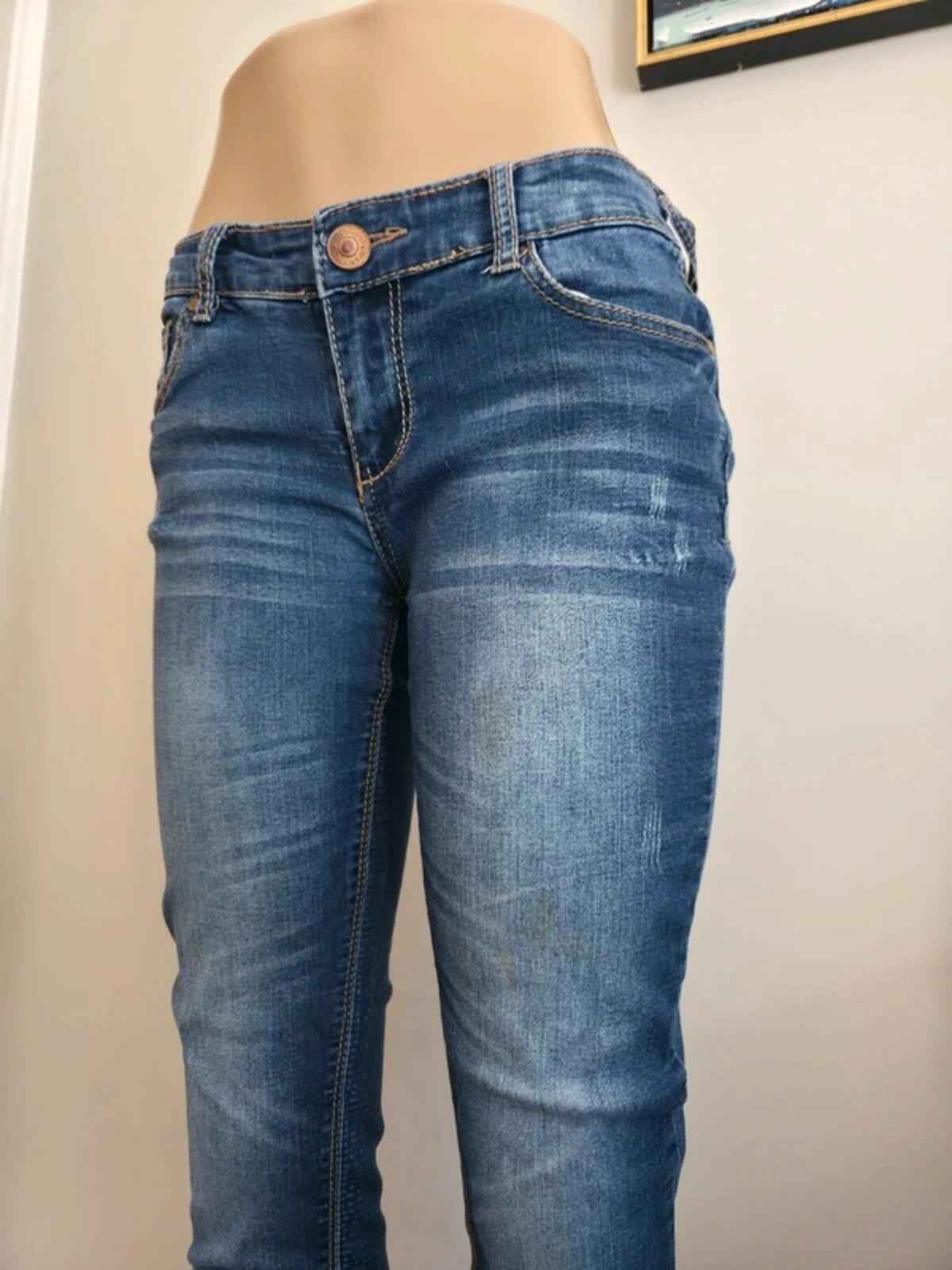 Vanity Vintage Y2K Petite Low Rise Skinny Jeans UK Size 10