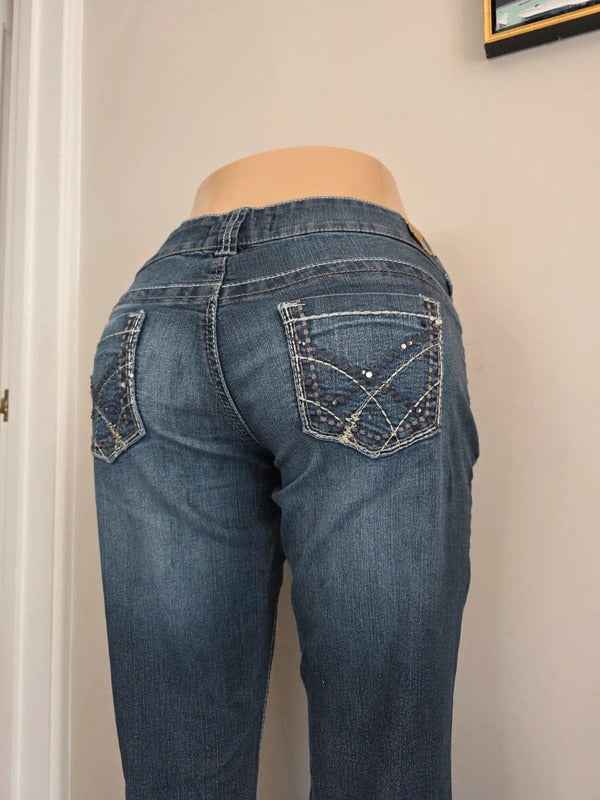 Maurices Low Rise Skinny Vintage Y2K Jeans UK Size 12/14