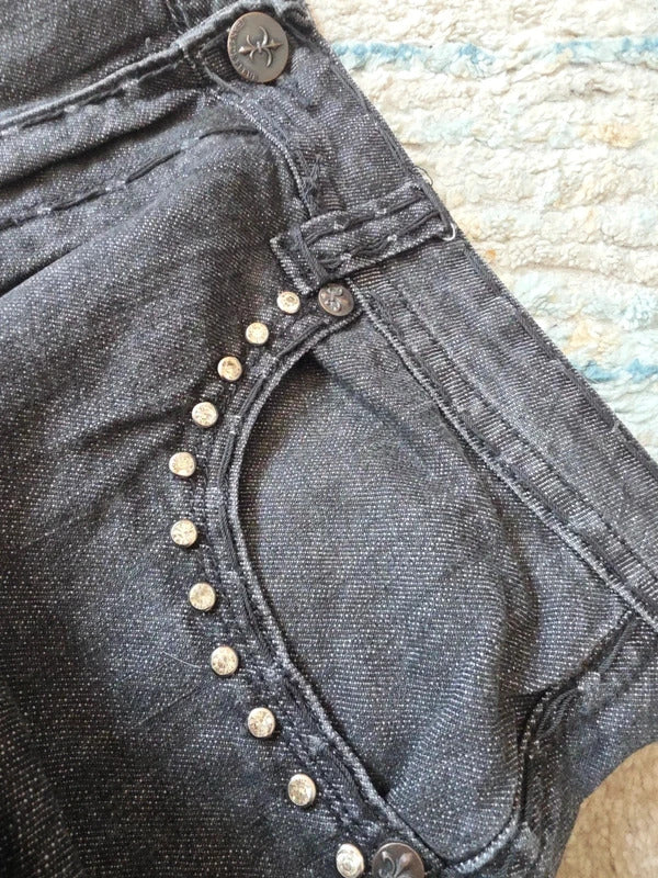 Jeans De Fleur High Rise Skinny Vintage Y2K Embellished Jeans UK Size 16