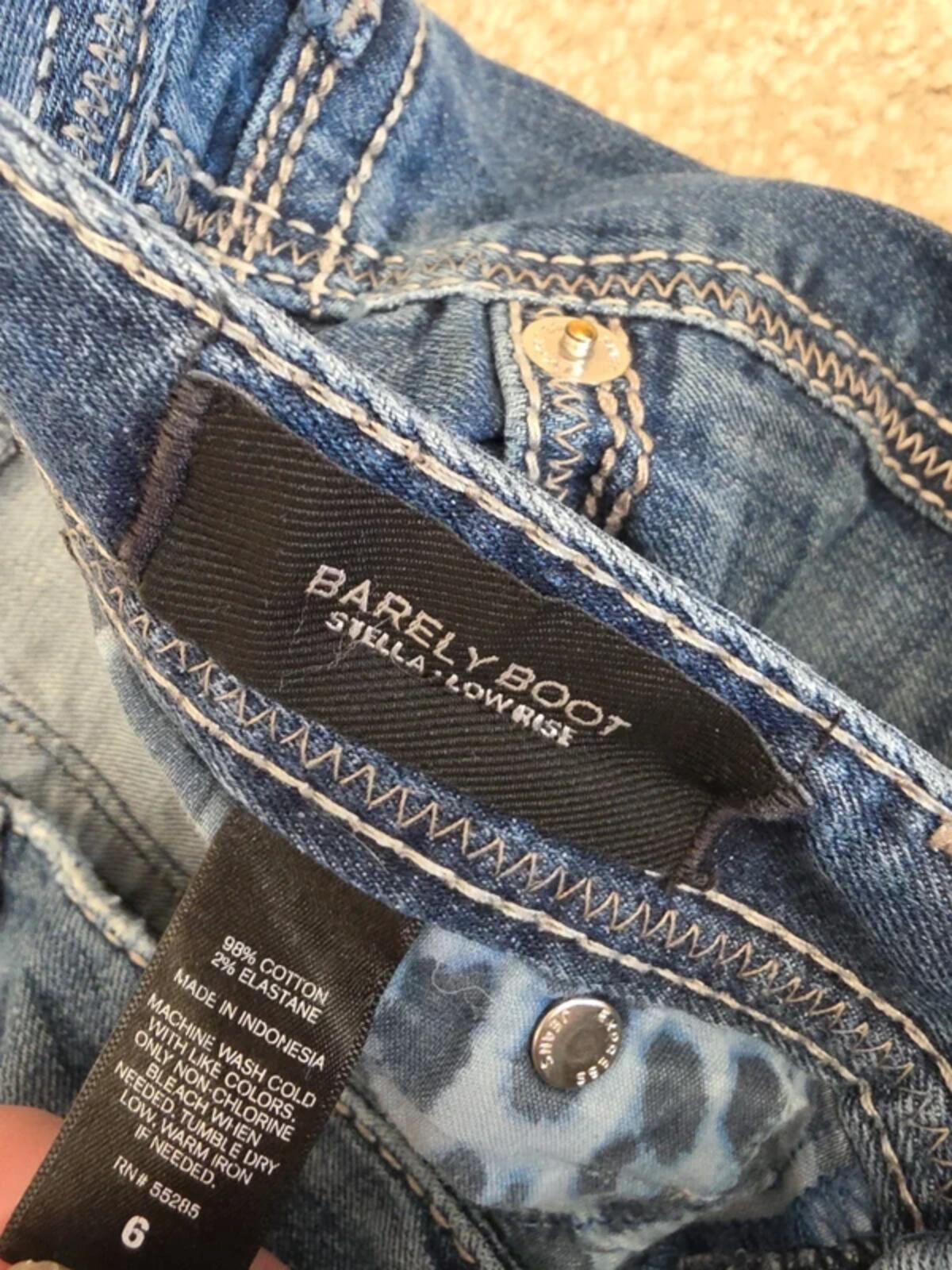 Express Low Rise Barely Bootcut Vintage Y2K Jeans UK Size 10