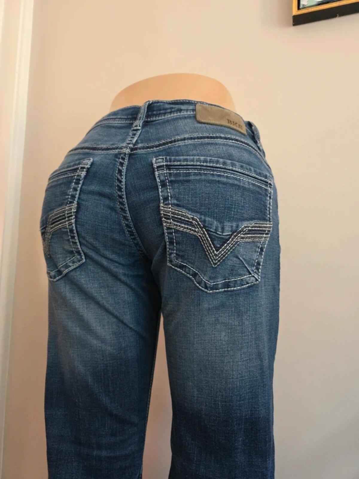 BKE Vintage Y2K Aiden Mid Rise Bootcut Jeans UK Size 10 Petite