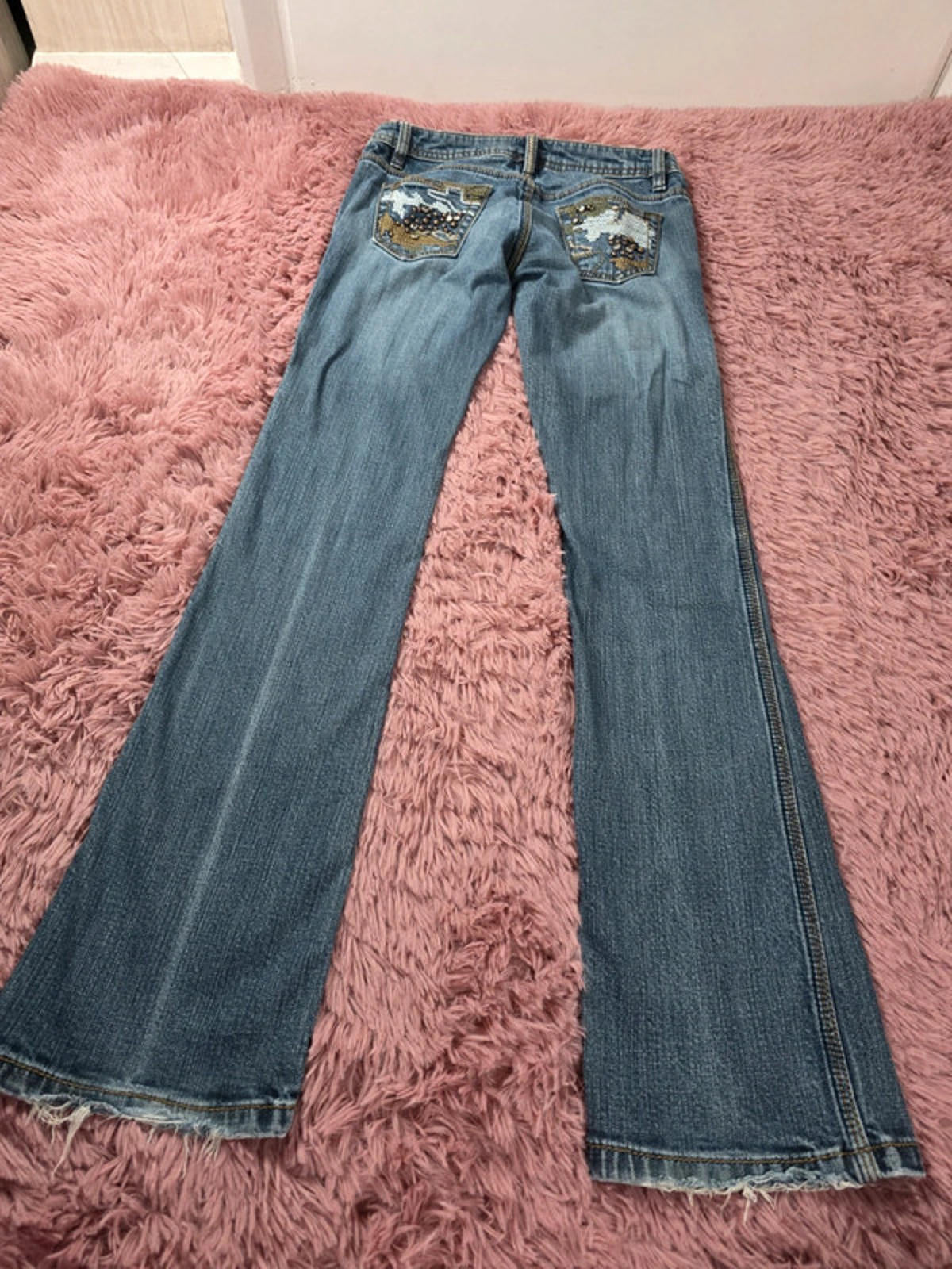 Vintage Y2K XXI Super Low Rise Bootcut Jeans UK size 8