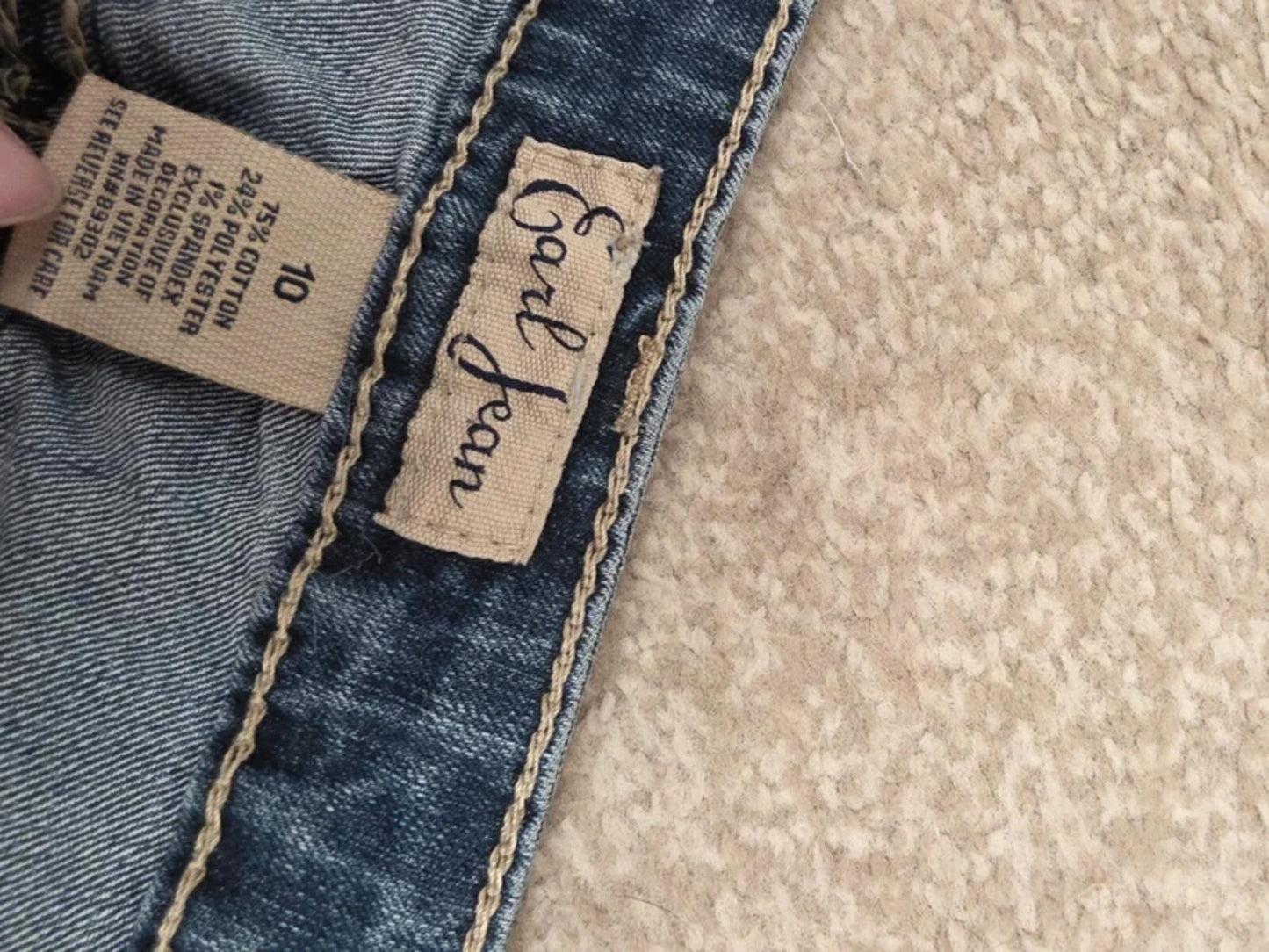 Earl Jeans Mid Rise Bootcut Vintage Y2K Jeans UK Size 12 Petite