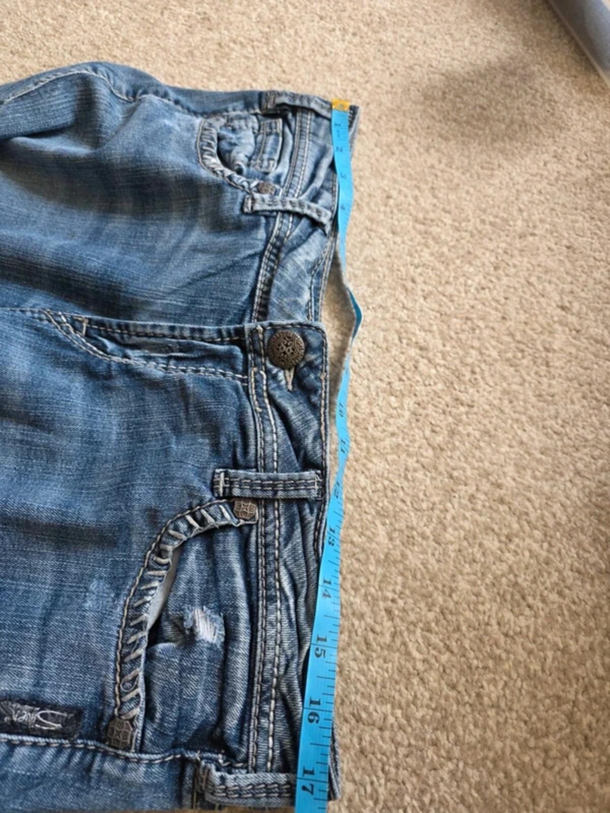 Vintage Y2K Silver Jeans Mid Rise Slim Bootcut Jeans UK Size 14