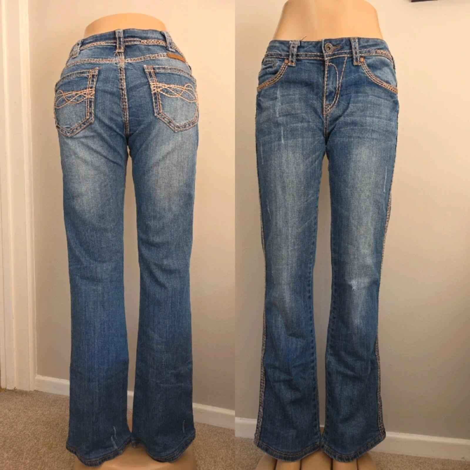 Cowgirl Tuff Co Mid Rise Bootcut Jeans UK Size 8/10