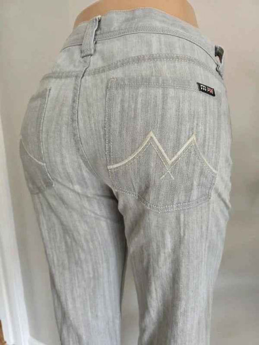 Vintage Y2K Makers of True Originals Wide Leg Mid Rise Jeans UK Size 12/14