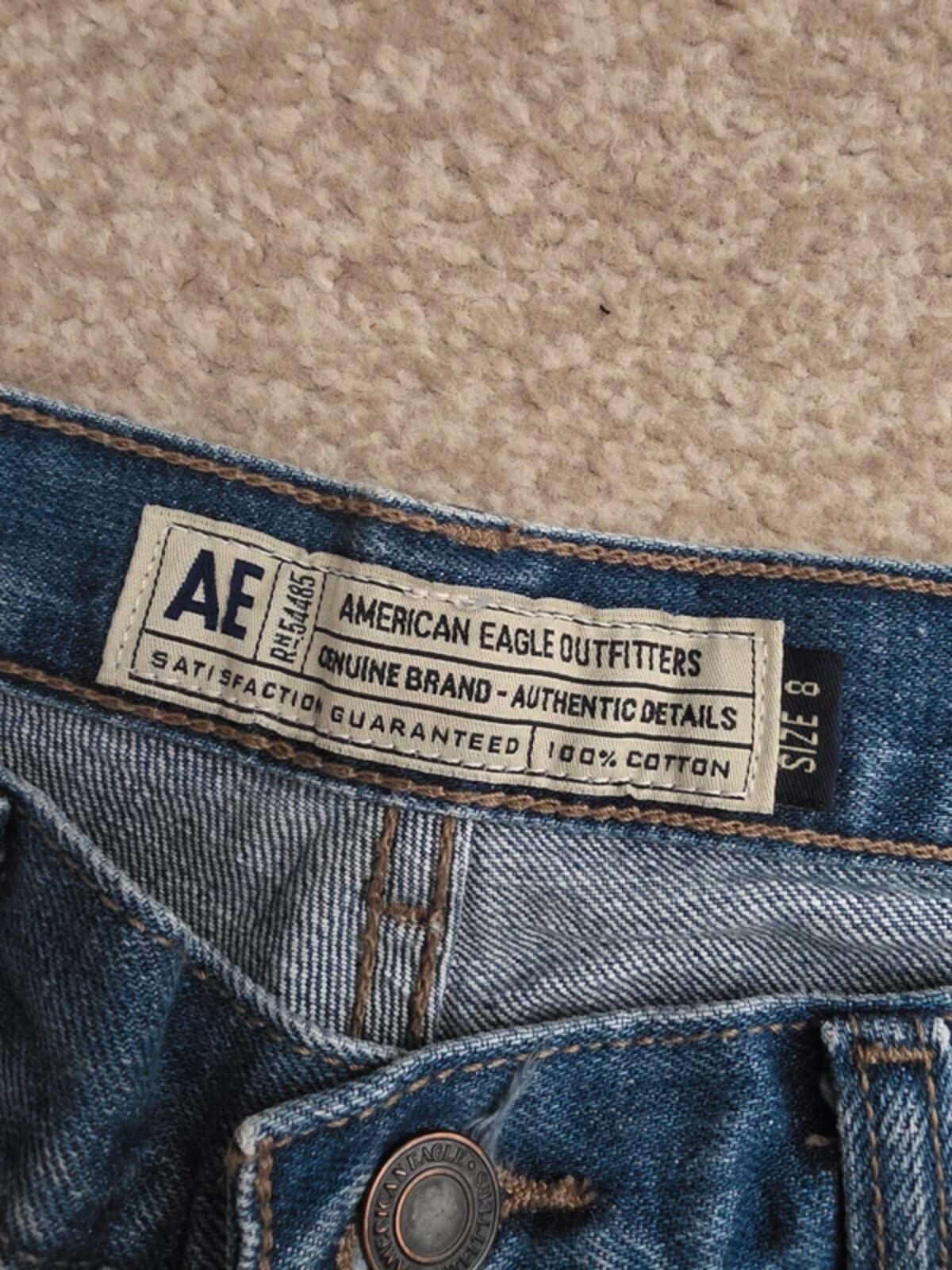 Vintage Y2K American Eagle Mid Rise Wide Leg Jeans UK Size 12