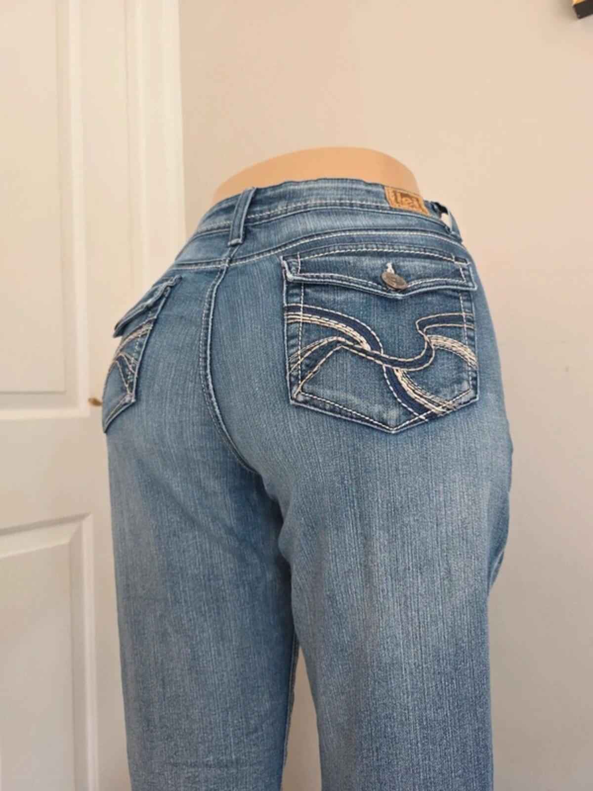 L.e.i. Mid Rise Bootcut Vintage Y2K Jeans UK Size 14 Tall