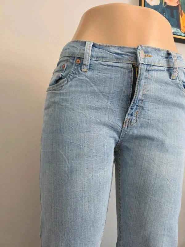 Levi's 502 Mid Rise Slim Vintage Y2K Jeans UK Size 10 Petite