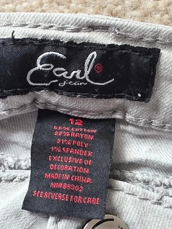 Vintage Y2K Earl Jeans Mid Rise Embroidered Bootcut Jeans UK Size 14