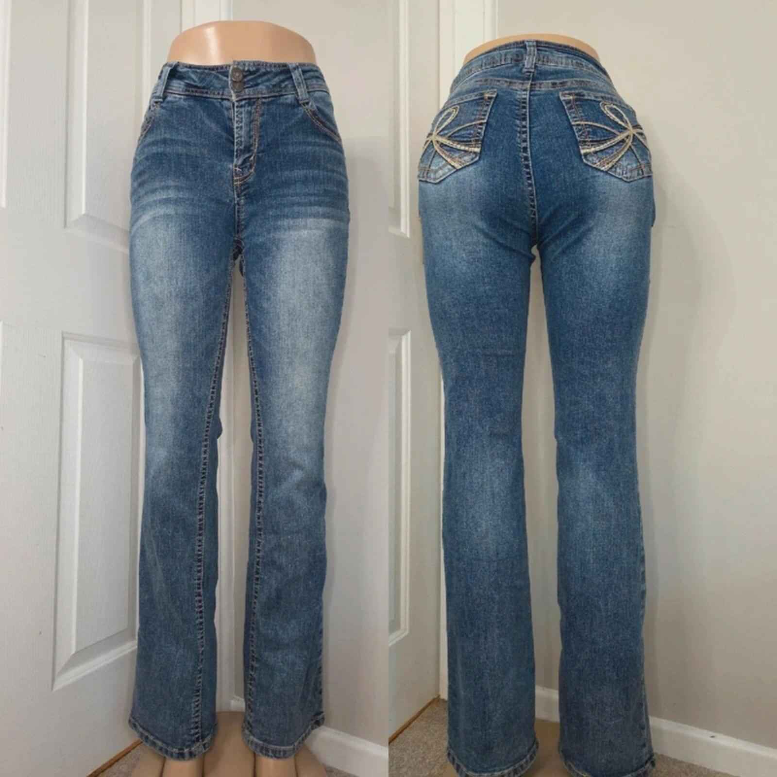 Wallflower Mid Rise Bootcut Vintage Y2K Jeans UK Size 12 Tall