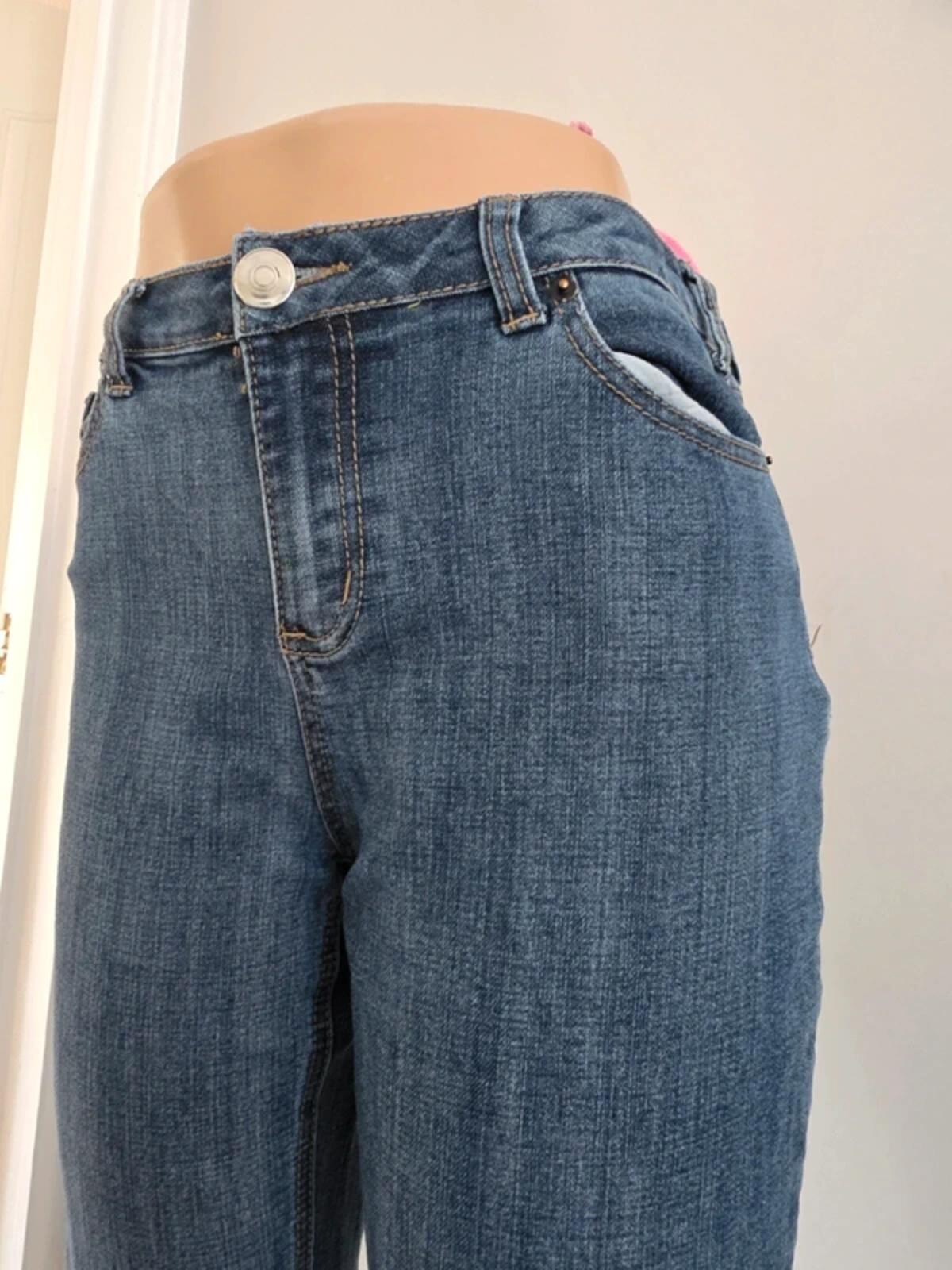 Dressbarn Petite Mid Rise Bootcut Jeans UK Size 12