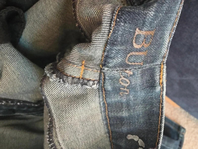 Buffalo David Bitton Low Rise Bootcut Vintage Y2K Jeans UK Size 8