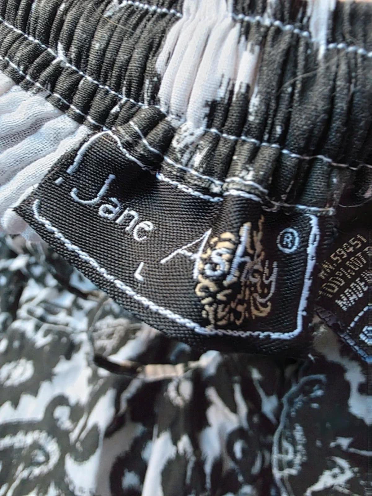 Vintage Y2K Jane Ashley Black & White Paisley Tiered Skirt UK Size 10–12